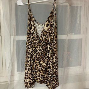 2 for $5-Leopard umgee USA Spaghetti Strap Top Size M
